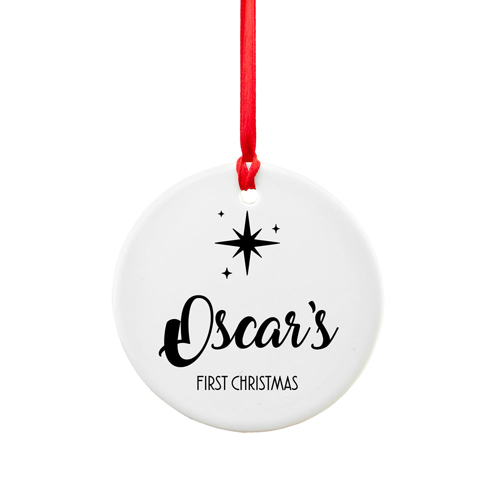 Personalised Minimalist Christmas Icon Ornament: 4 - Christmas Decorations By Gift Moments