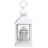 Personalised ’Miss You Beyond The Stars’ White Lantern: 4 - LED Lighting By Gift Moments