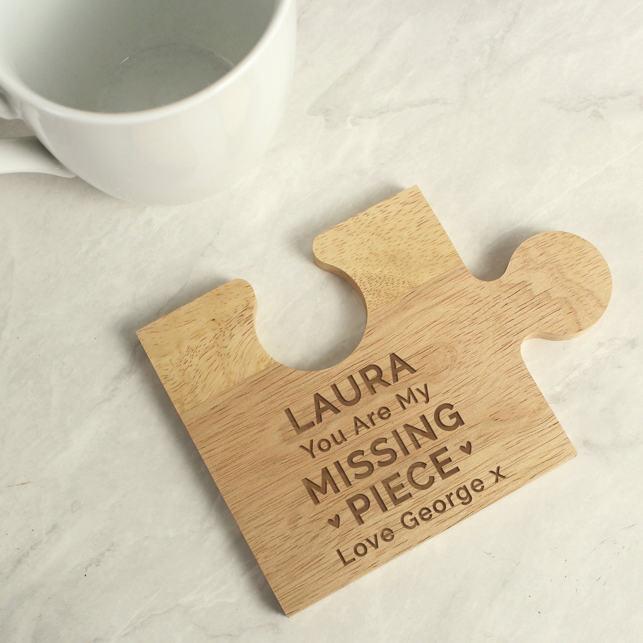 Personalised My Missing Piece Jigsaw Piece: 3 - Coasters By Gift Moments