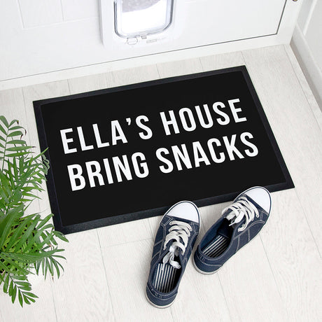 Personalised Monochrome Indoor Doormat: 1 - Doormats By Gift Moments