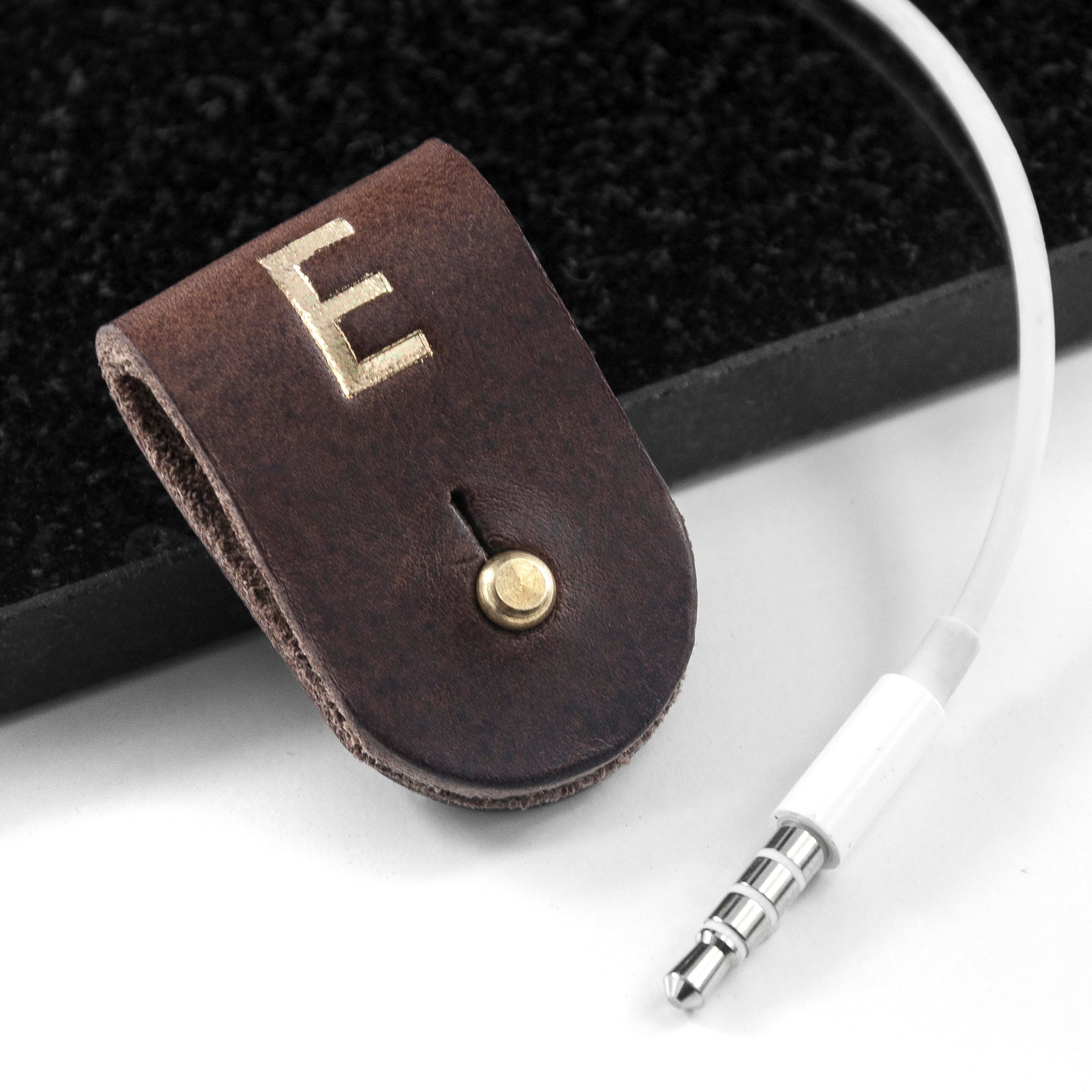 Personalised Monogrammed Leather Earphones Holders: 7 - Tech Accessories By Gift Moments