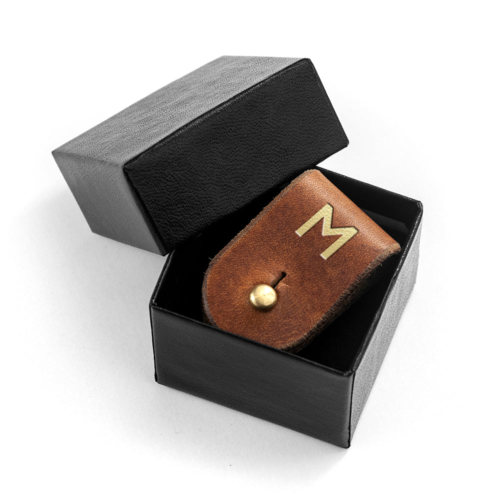 Personalised Monogrammed Leather Earphones Holders: 6 - Tech Accessories By Gift Moments