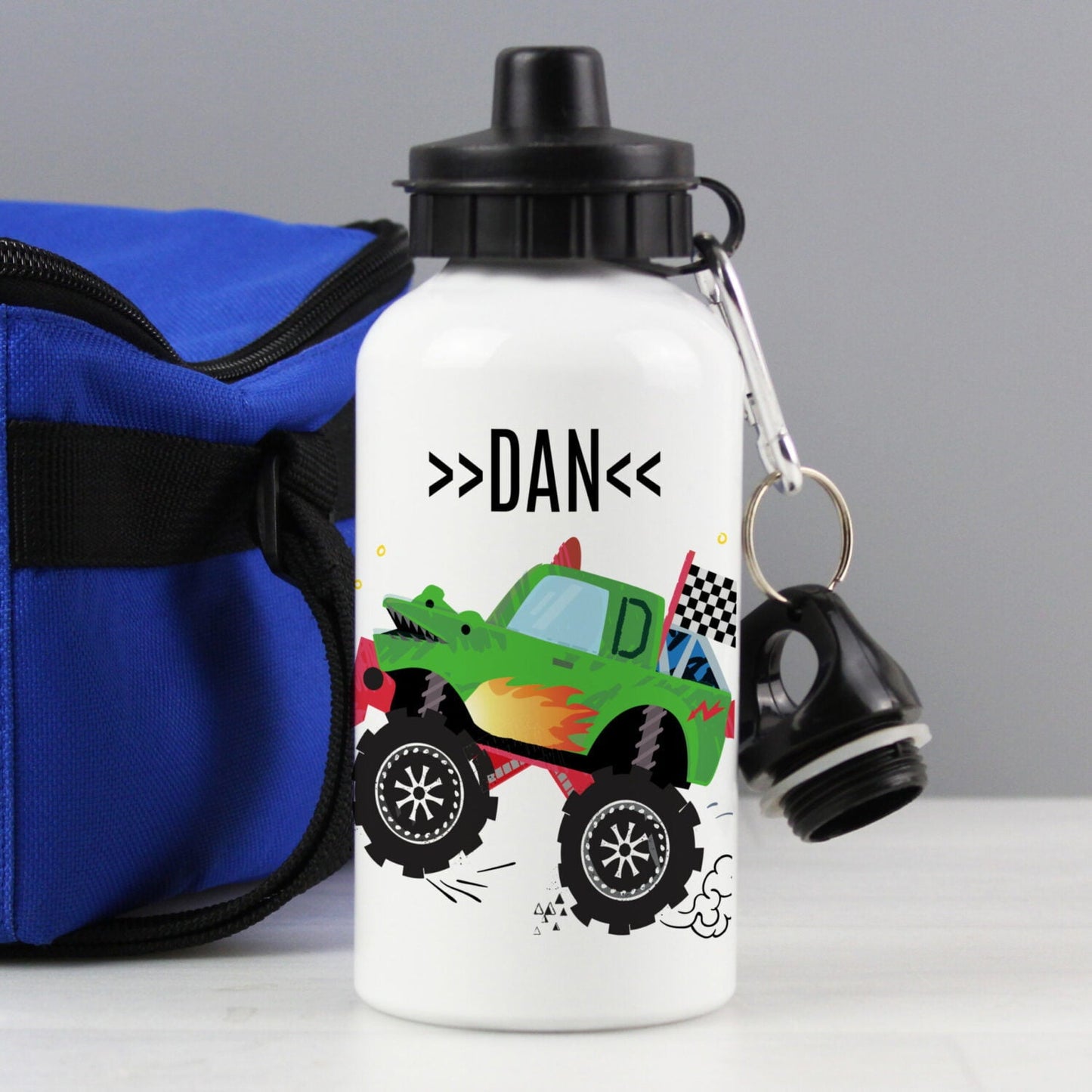 Personalised Monster Truck Drinks Bottle: 2 - Kids Bottles By Gift Moments