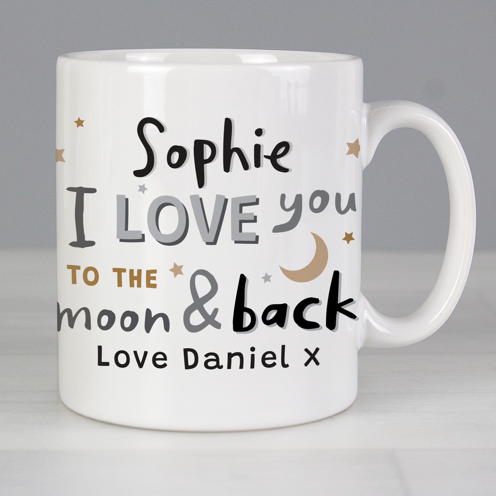 Personalised To the Moon and Back Mug: 3 - Mugs By Gift Moments