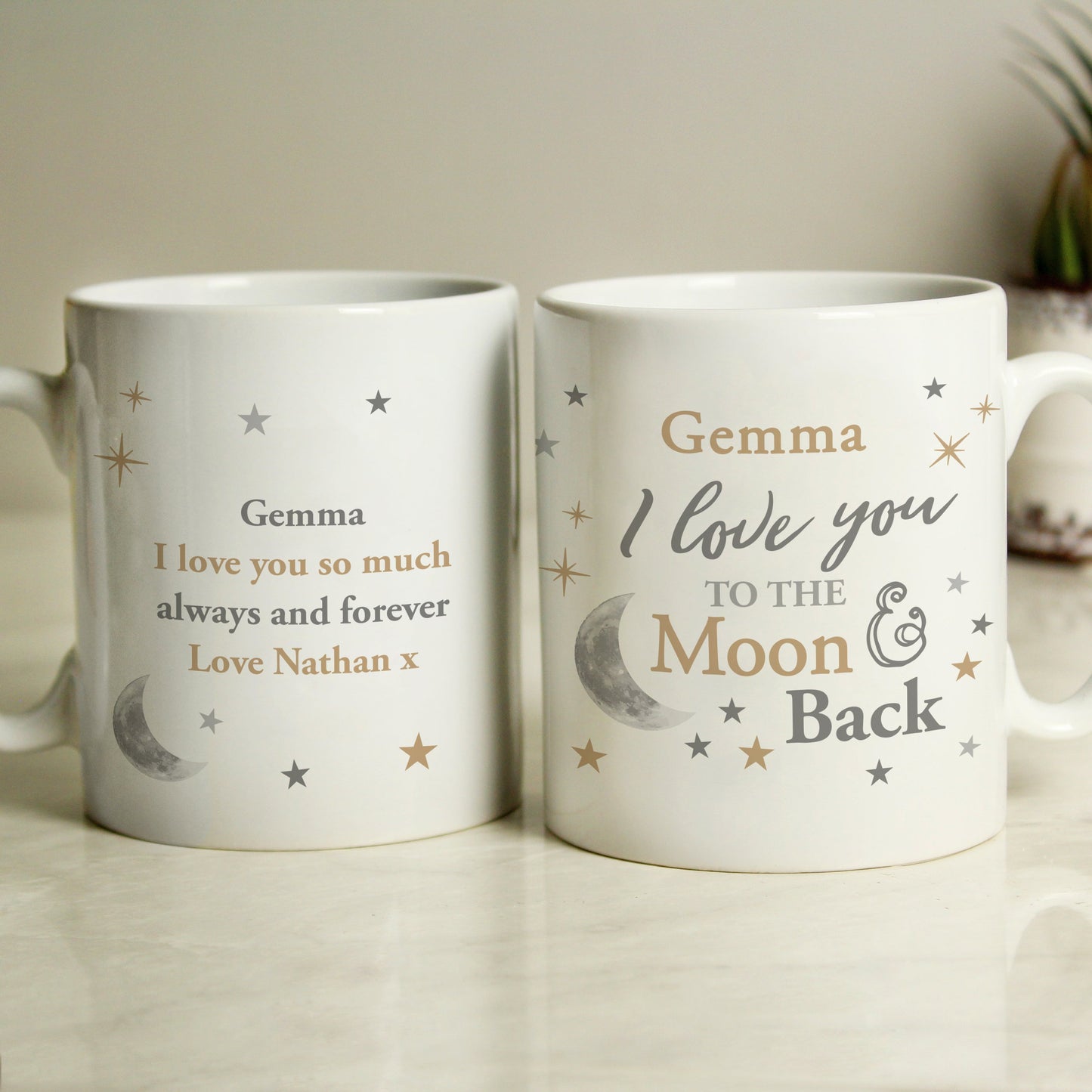 Personalised To the Moon and Back... Mug: 2 - Mugs By Gift Moments