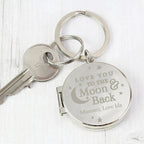 Personalised To the Moon and Back...Photo Keyring - Shop Keyrings At Gift Moments - 2