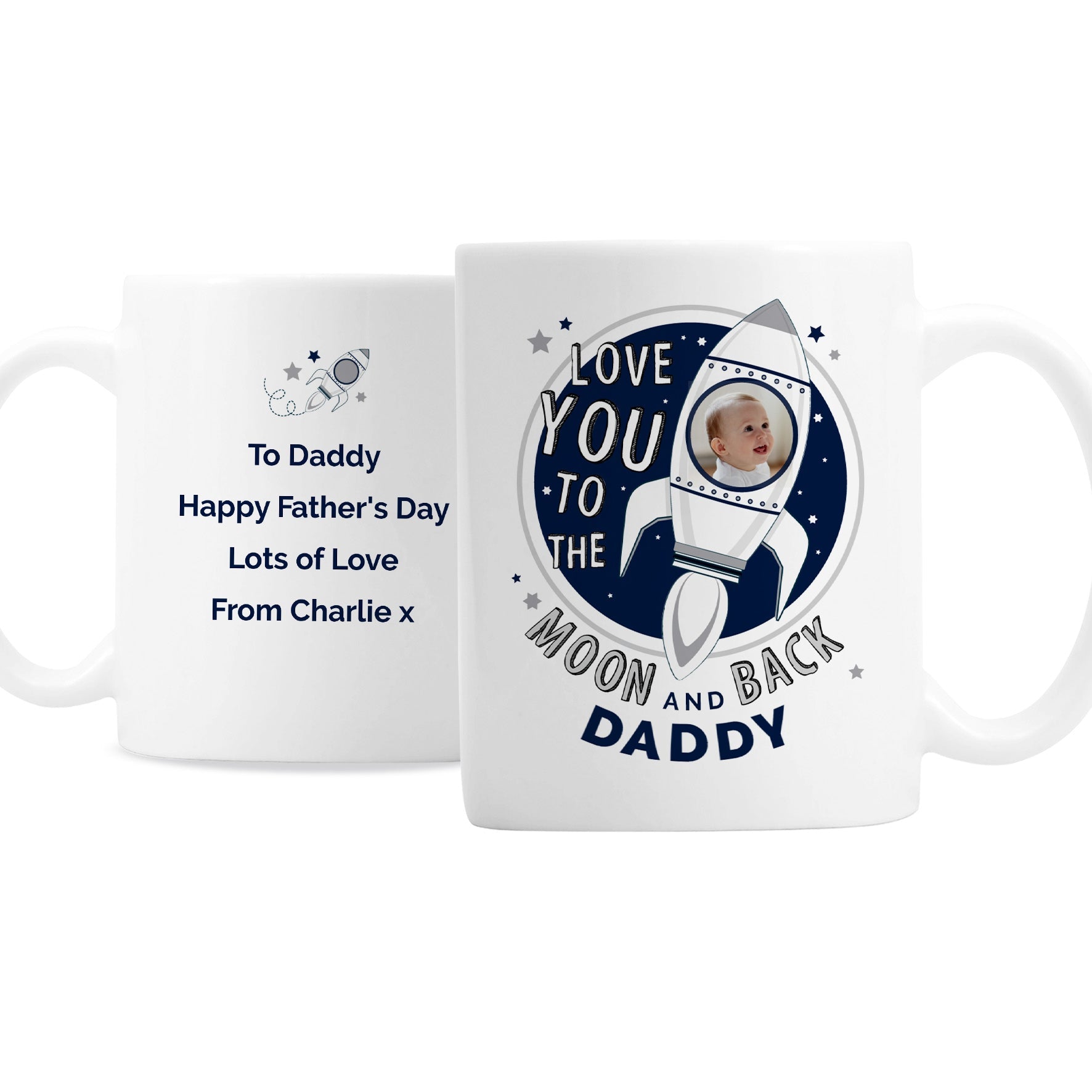 Personalised Moon & Back Photo Upload Mug: 5 - Mugs By Gift Moments
