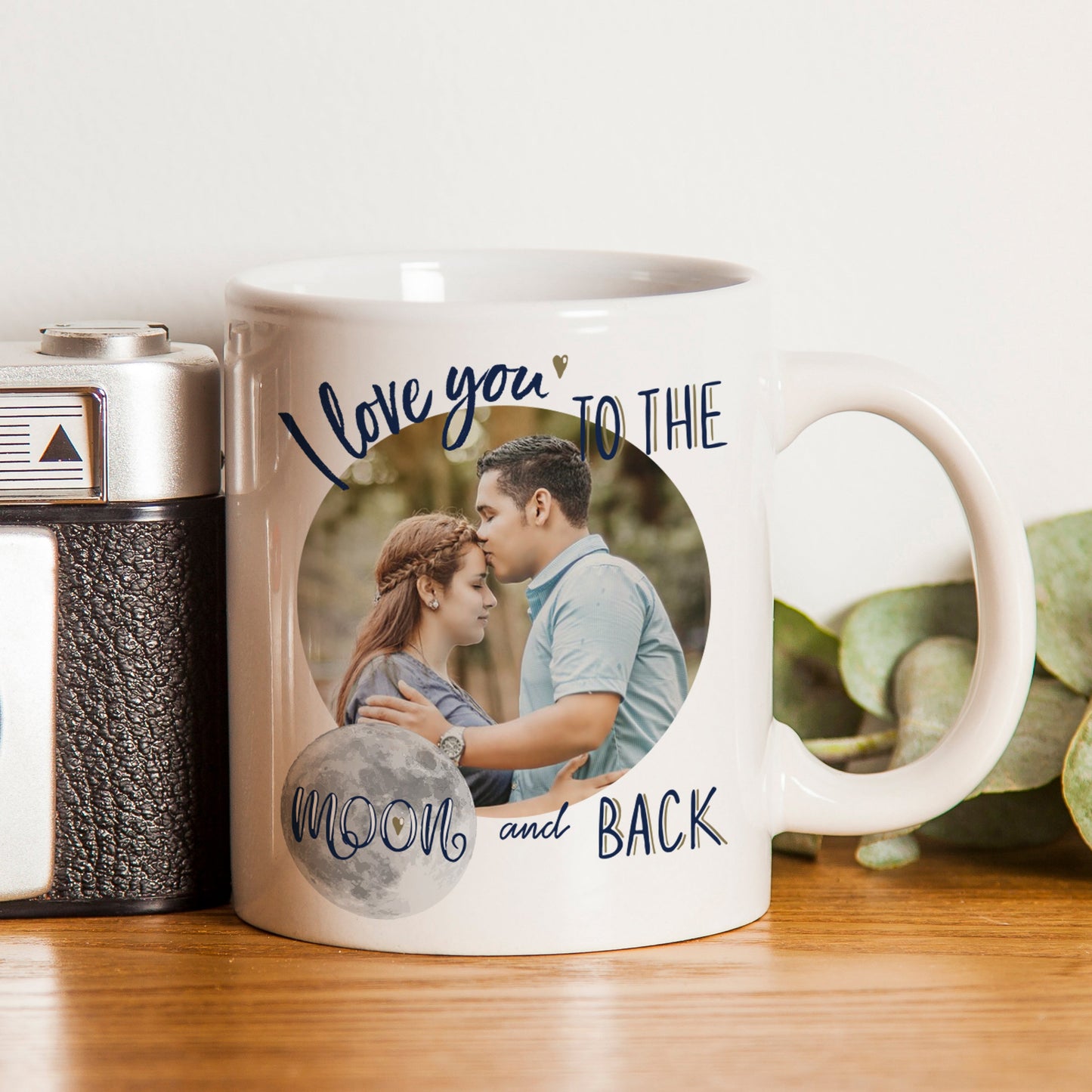 Personalised Moon & Back Photo Upload Mug: 1 - Mugs By Gift Moments
