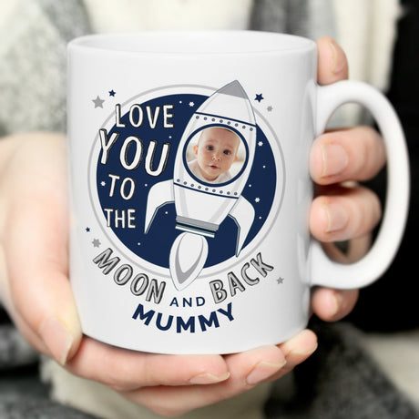Personalised Moon & Back Photo Upload Mug: 1 - Mugs By Gift Moments