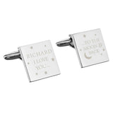 Personalised To the Moon and Back Cufflinks: 3 - Cufflinks & Tie Slides By Gift Moments