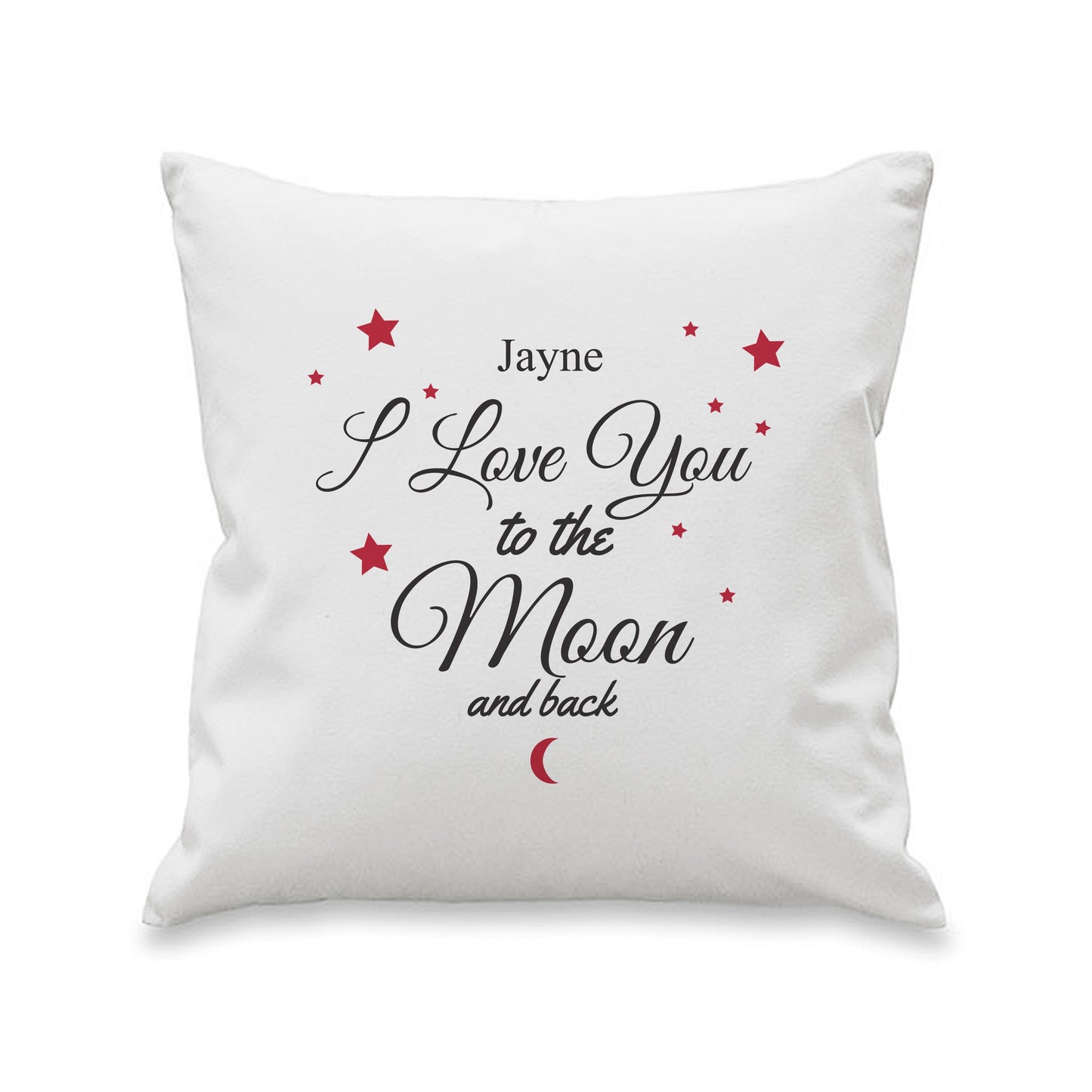 Personalised To The Moon & Back White Cushion: 5 - Cushions By Gift Moments