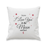 Personalised To The Moon & Back White Cushion: 5 - Cushions By Gift Moments