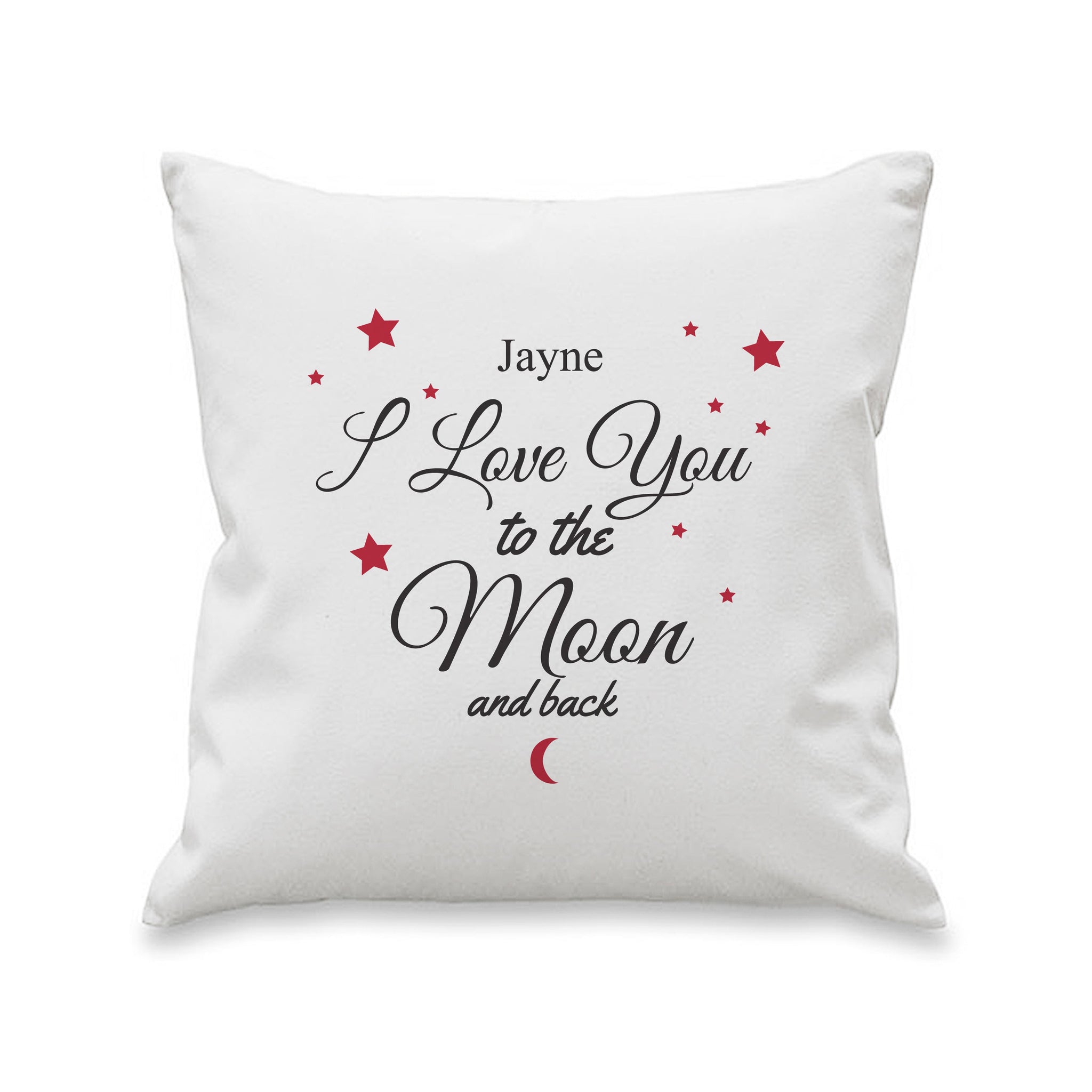Personalised To The Moon & Back White Cushion: 5 - Cushions By Gift Moments