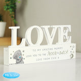 Personalised Me To You Moon and Back Wooden Love Ornament: 2 - Ornaments
