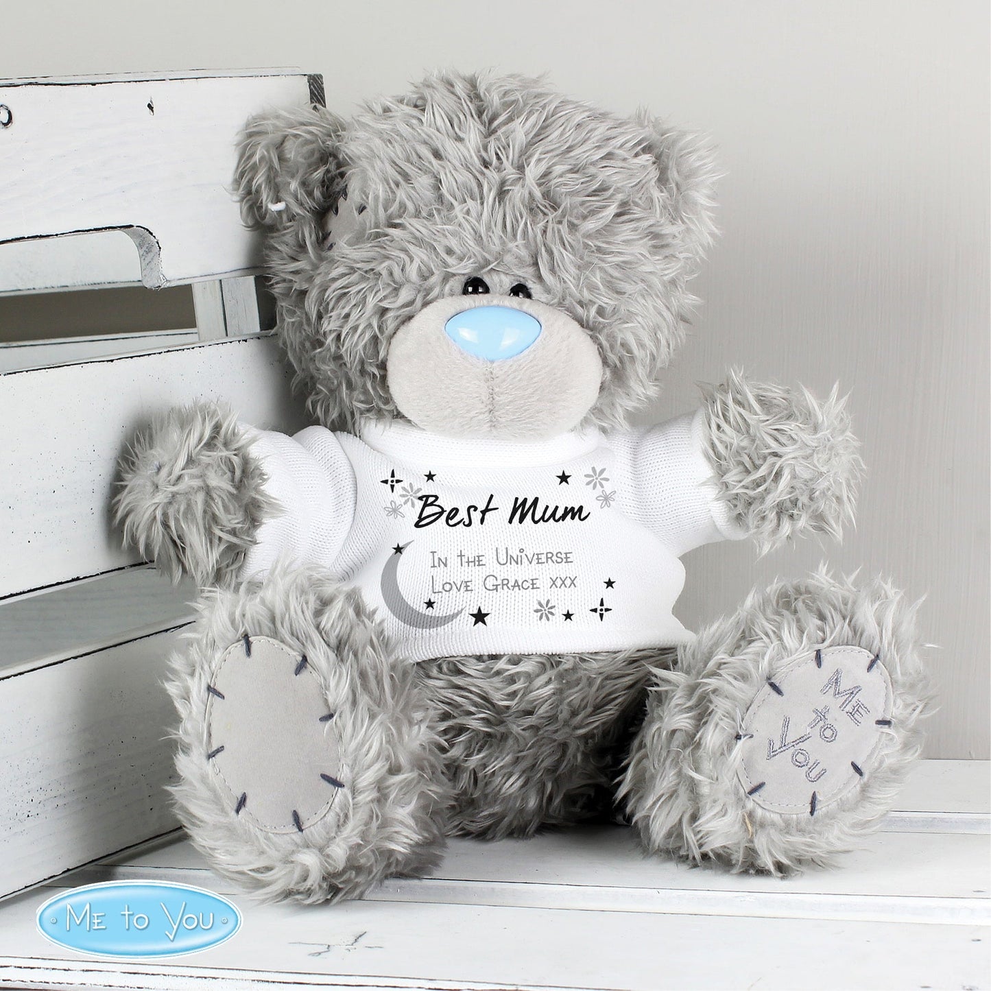 Personalised Moon & Stars Me To You Bear: 1 - Teddy Bears & Soft Toys