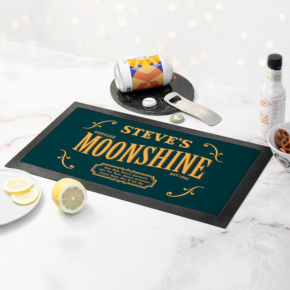 Personalised Moonshine Bar Mat: 3 - Barware By Gift Moments