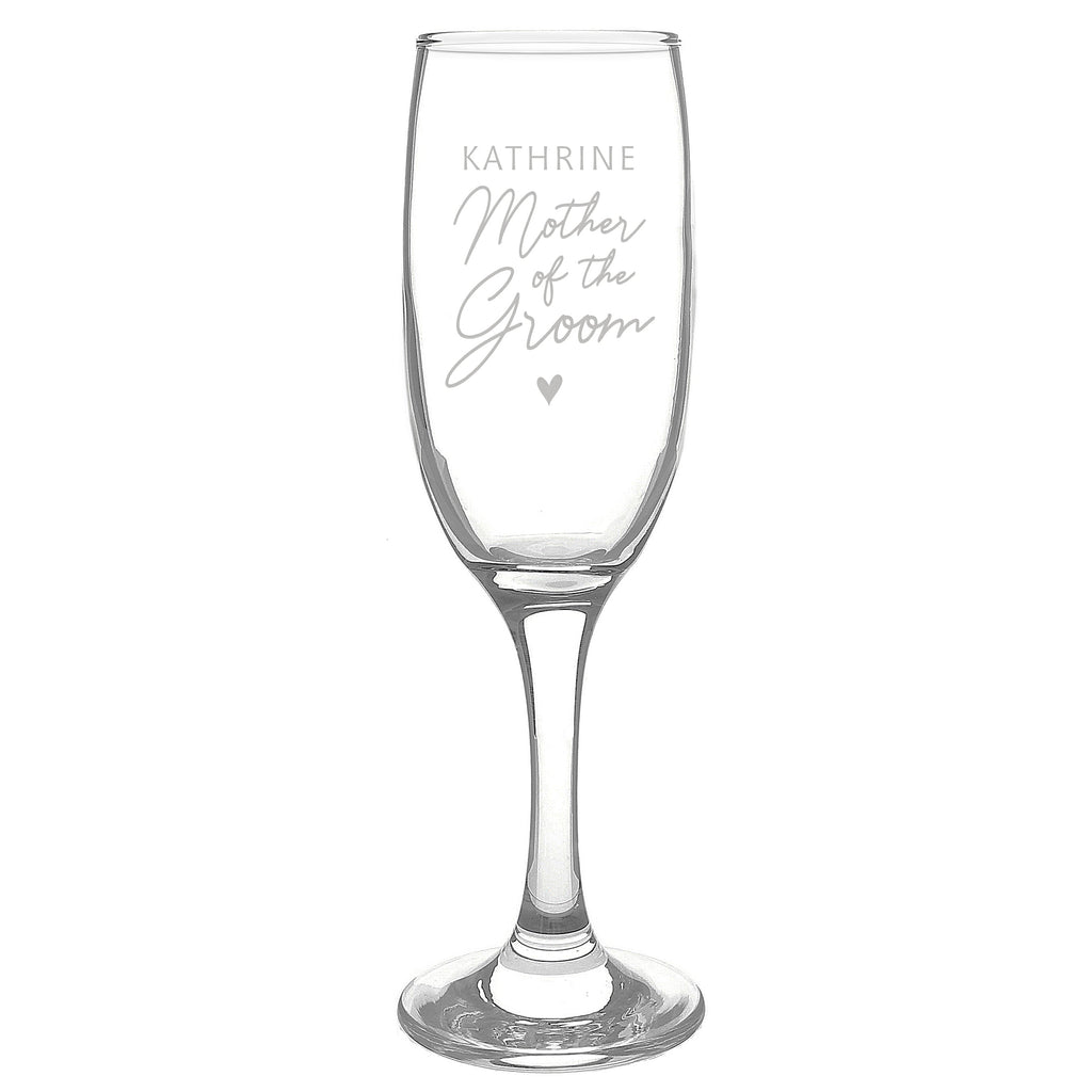 Personalised Mother of the Groom Flute Glass - Shop Champagne Flutes At Gift Moments - 4