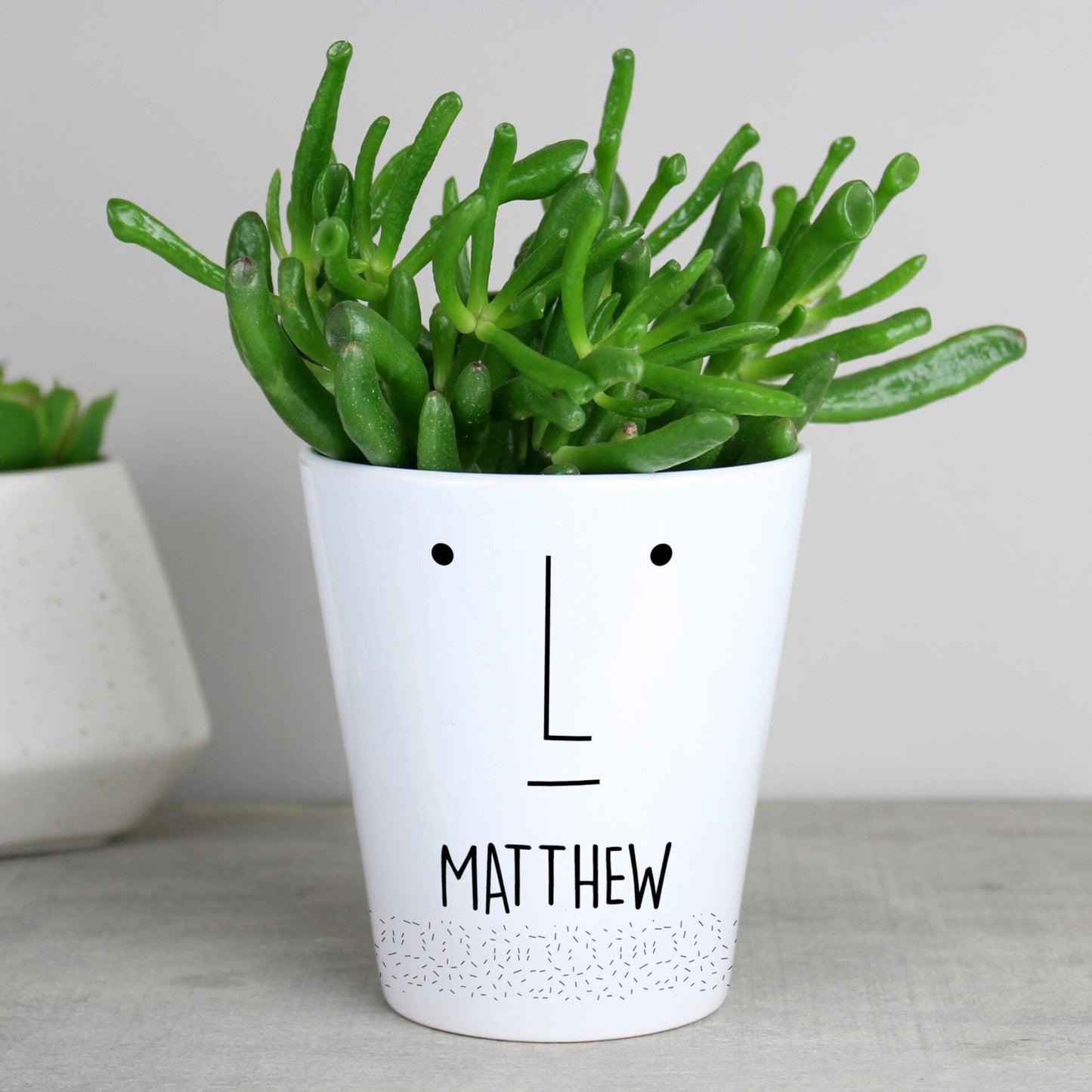 Personalised ’Mr Face’ Plant Pot: 1 - Pots & Planters By Gift Moments