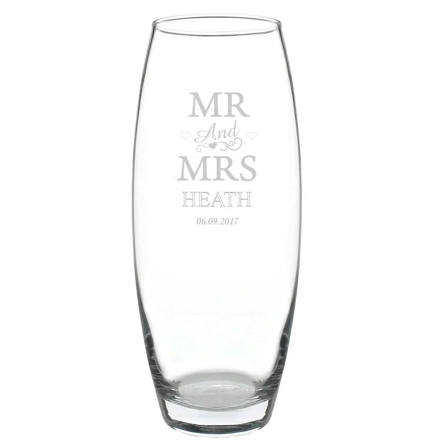 Personalised Mr & Mrs Bullet Vase: 3 - Vases By Gift Moments