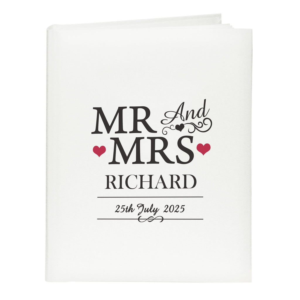 Personalised Mr & Mrs Traditional Photo Album - Shop Photo Albums At Gift Moments - 5