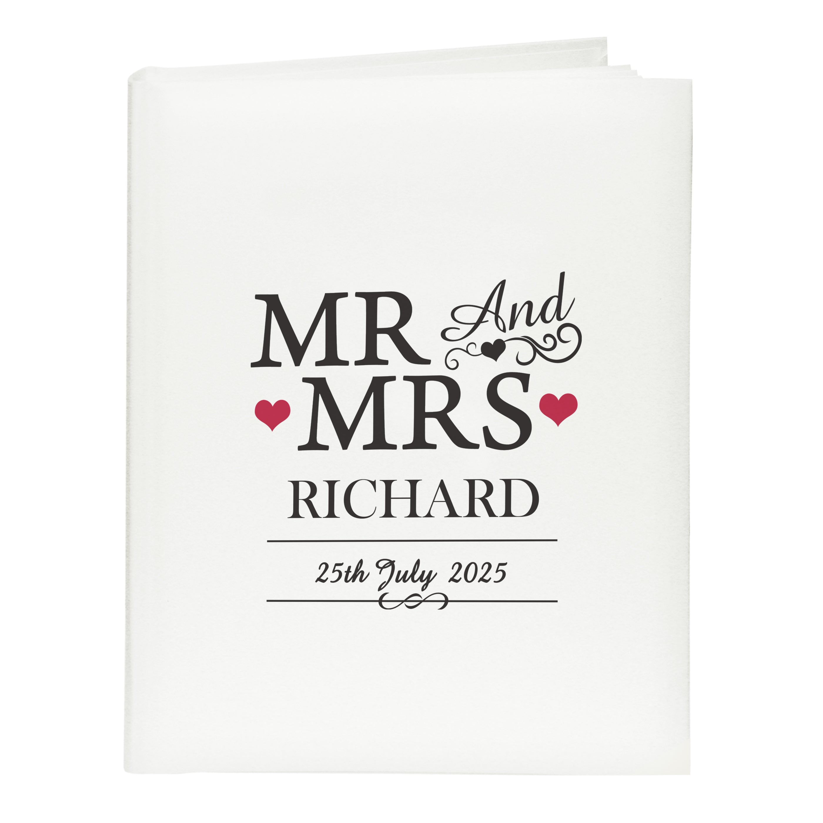 Personalised Mr & Mrs Traditional Photo Album - Shop Photo Albums At Gift Moments - 5