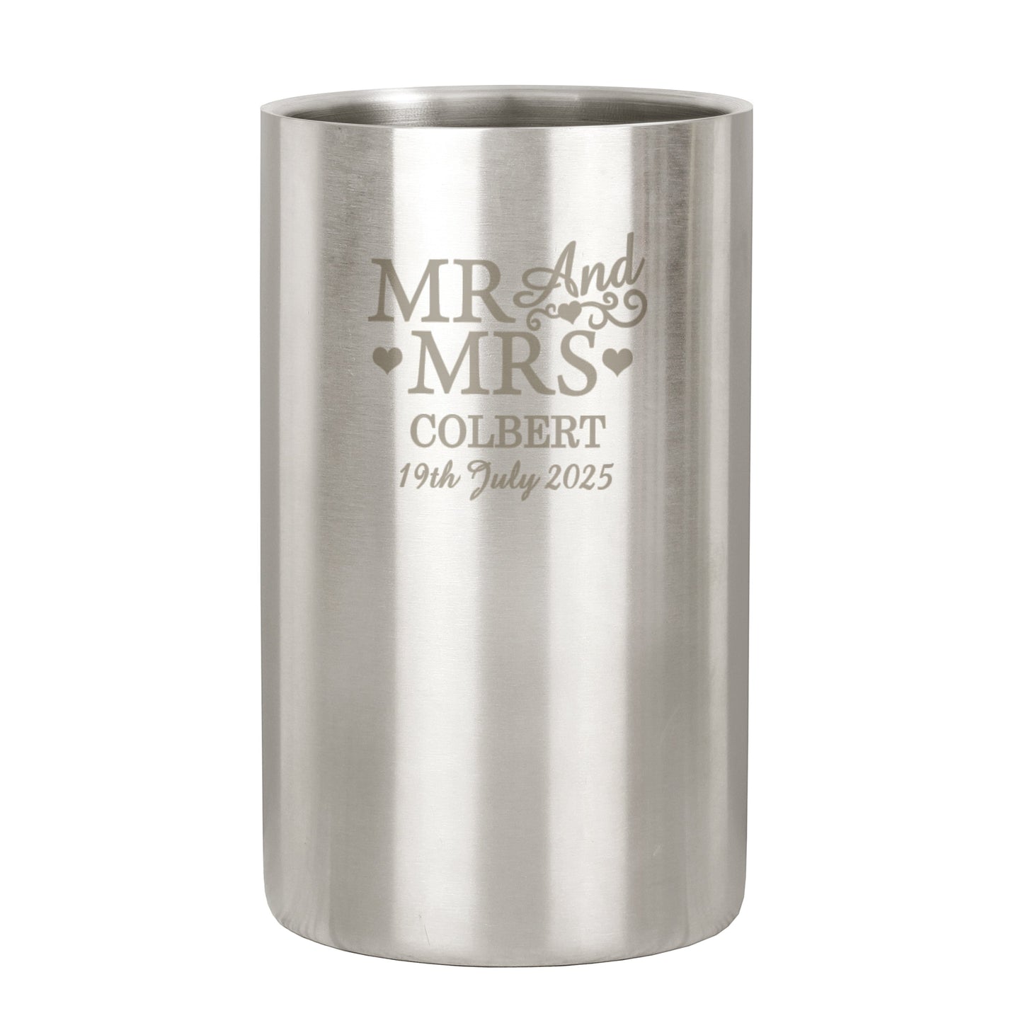 Personalised Mr & Mrs Wine Cooler: 3 - Barware By Gift Moments