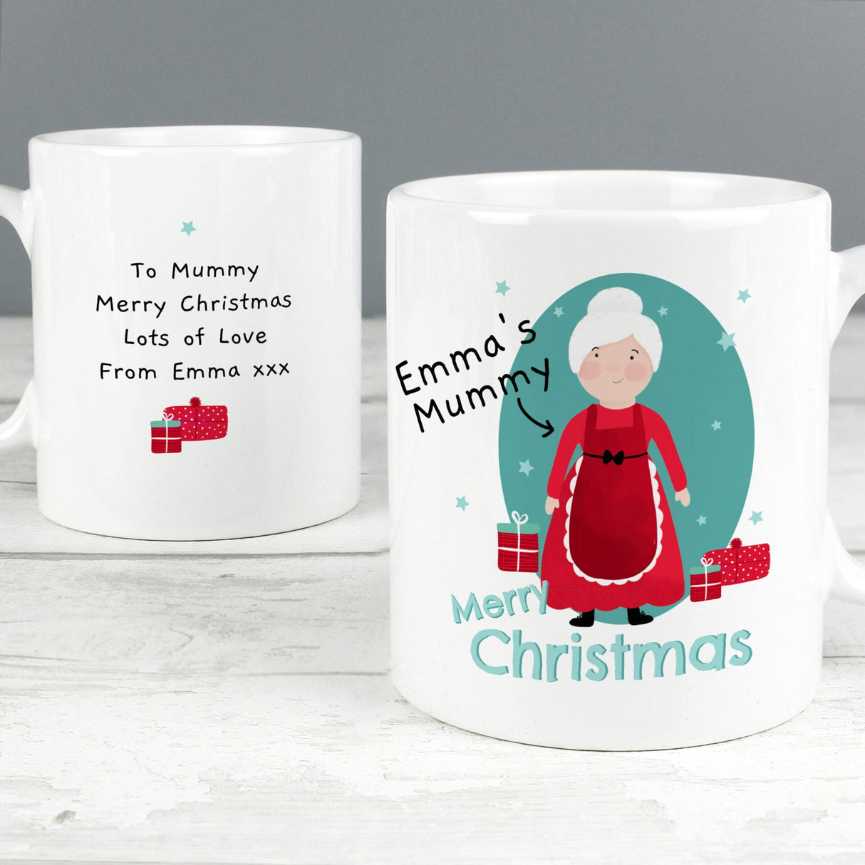 Personalised Mrs Claus Christmas Mug: 3 - Mugs By Gift Moments