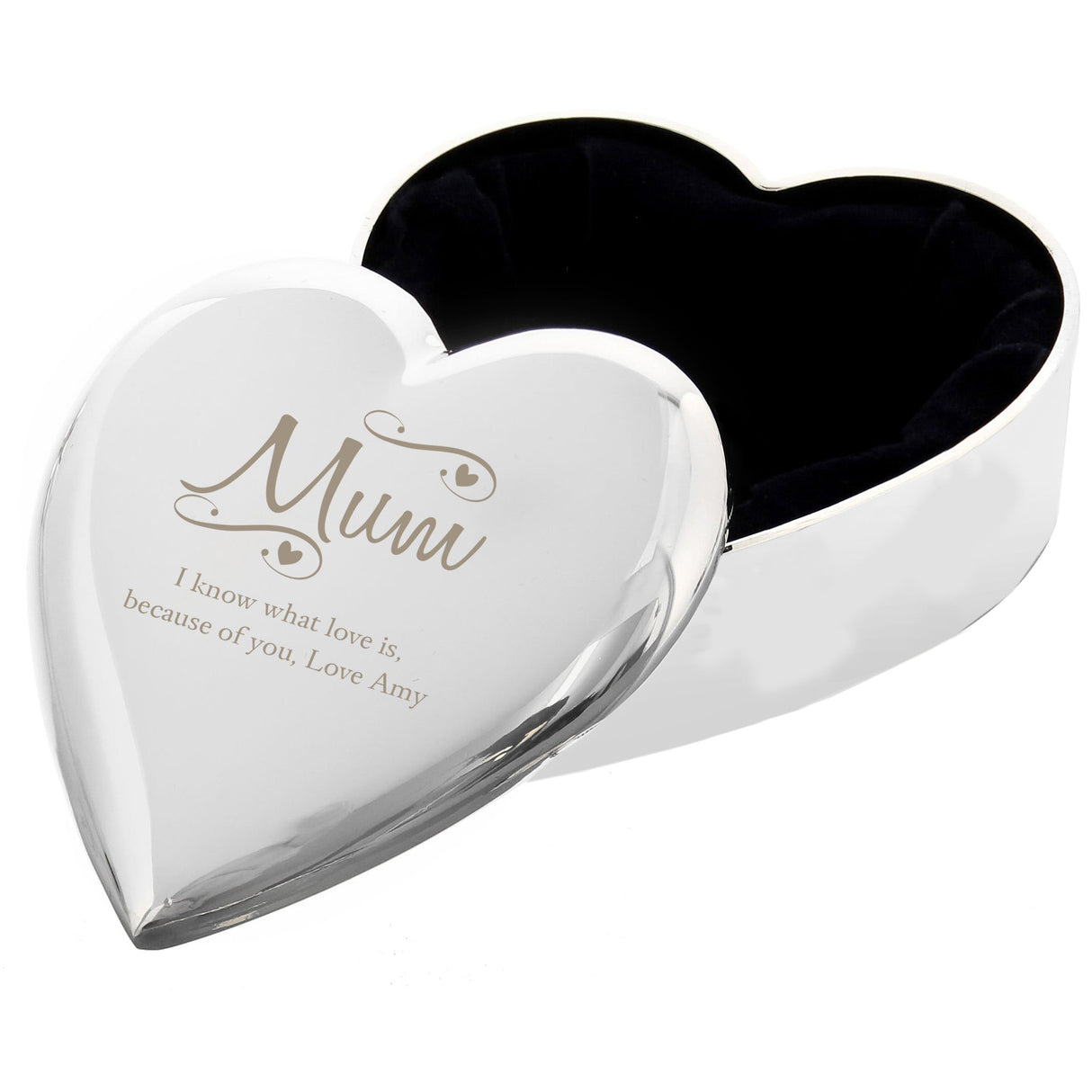 Personalised Mum Trinket Box with Hearts: 5 - Trinket Boxes By Gift Moments