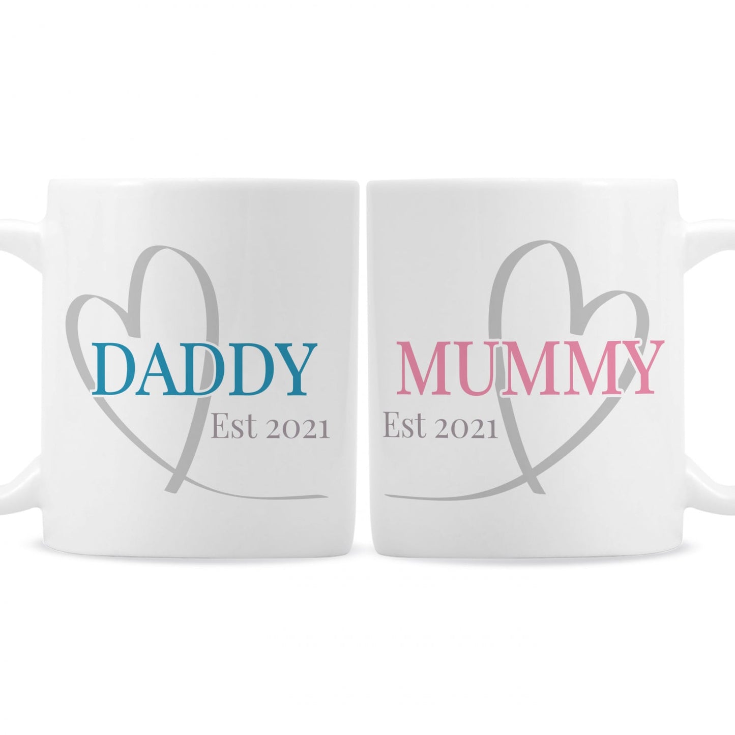 Personalised Mummy & Daddy Mug Set: 6 - Mugs By Gift Moments