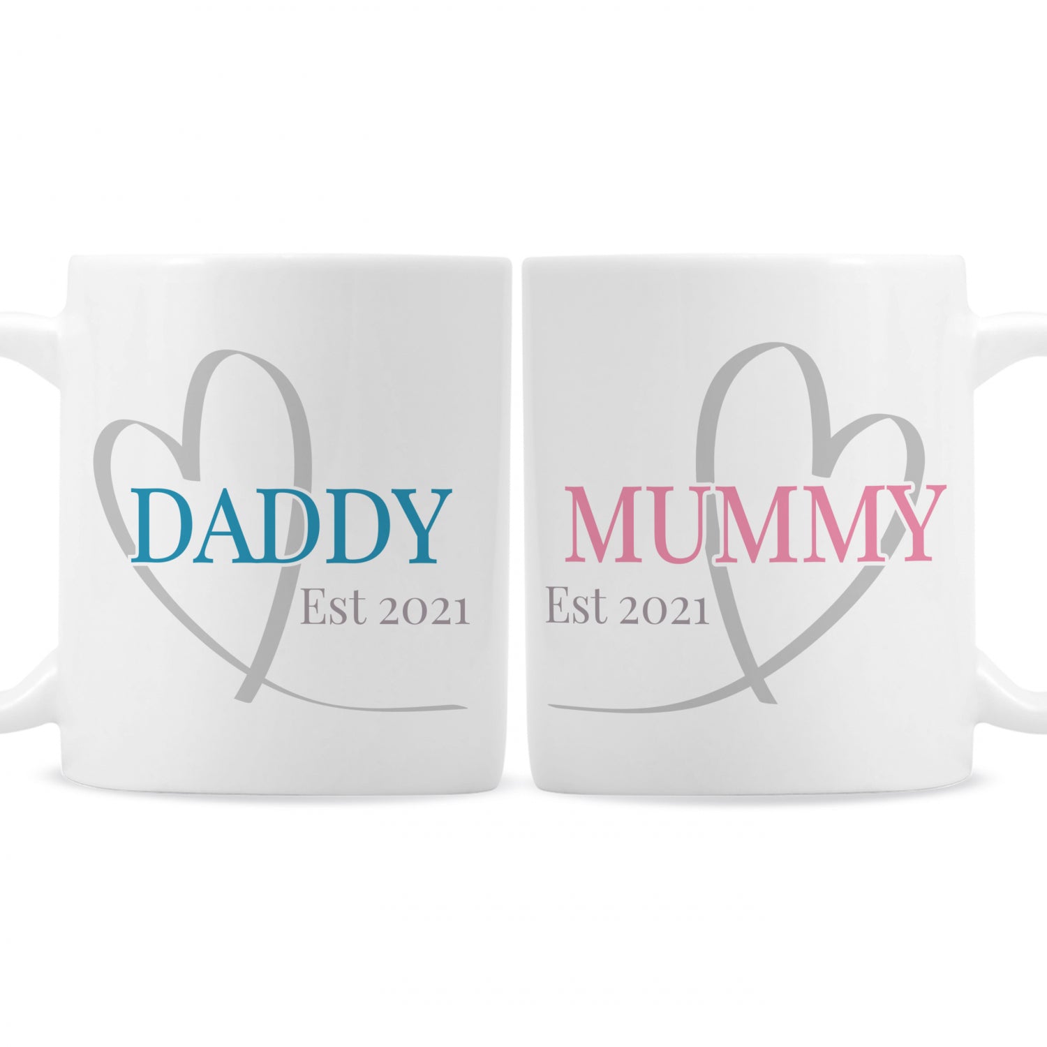 Personalised Mummy & Daddy Mug Set: 6 - Mugs By Gift Moments