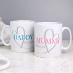 Personalised Mummy & Daddy Mug Set - Shop Mugs At Gift Moments - 1
