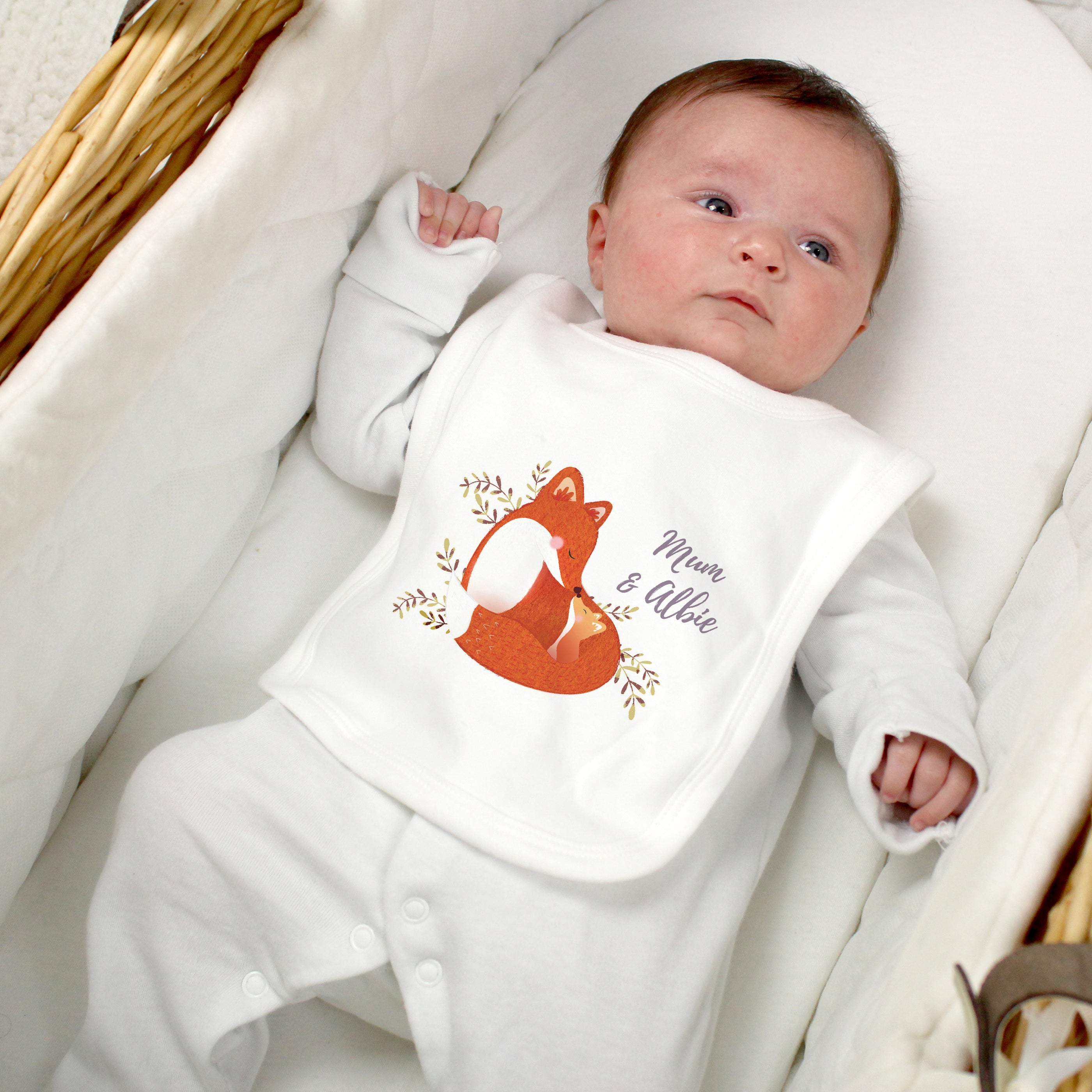 Personalised Mummy and Me Fox Bib - Shop Baby Clothing At Gift Moments - 3