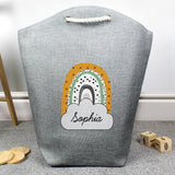 Personalised Mustard & Green Rainbow Storage Bag: 2 - Storage By Gift Moments