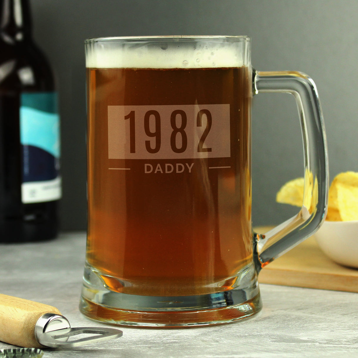 Personalised Name & Date Pint Stern Tankard: 4 - Tankards By Gift Moments
