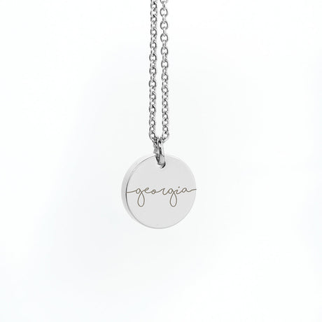 Personalised Name Disc Necklaces: 7 - Necklaces By Gift Moments
