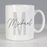 Personalised Name & Initial Mug: 1 - Mugs By Gift Moments