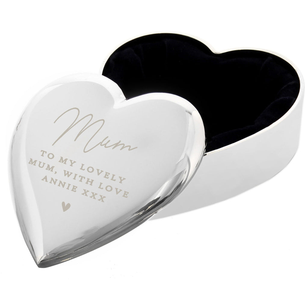 Personalised Name and Message Heart Trinket Box - Shop Trinket Boxes At Gift Moments - 5
