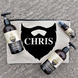 Personalised Name Only Beard Kit: 1 - Toiletry & Makeup Bags By Gift Moments