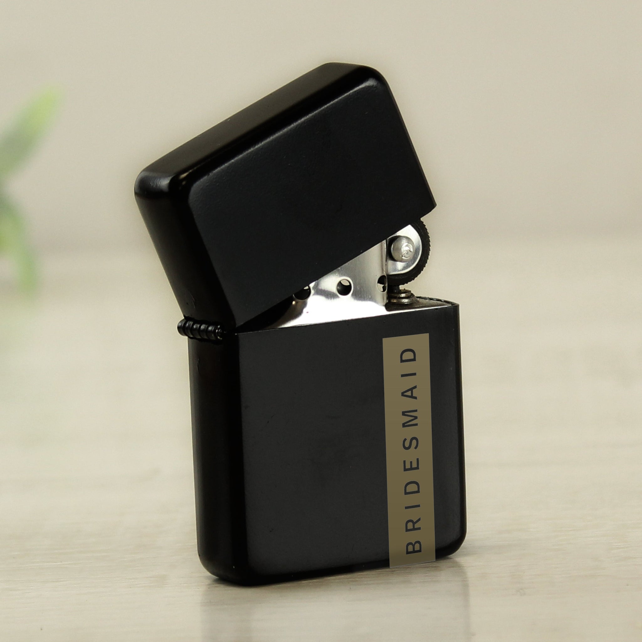 Personalised Name Only Black Lighter: 8 - Smoking Accessories By Gift Moments