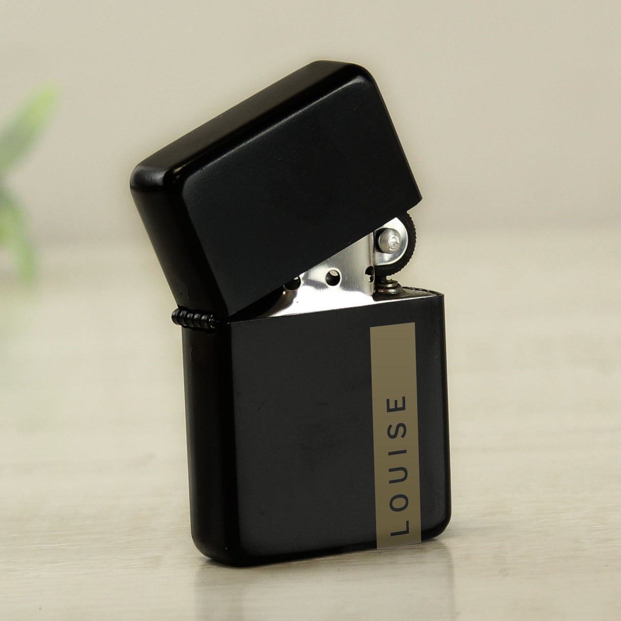 Personalised Name Only Black Lighter: 7 - Smoking Accessories By Gift Moments