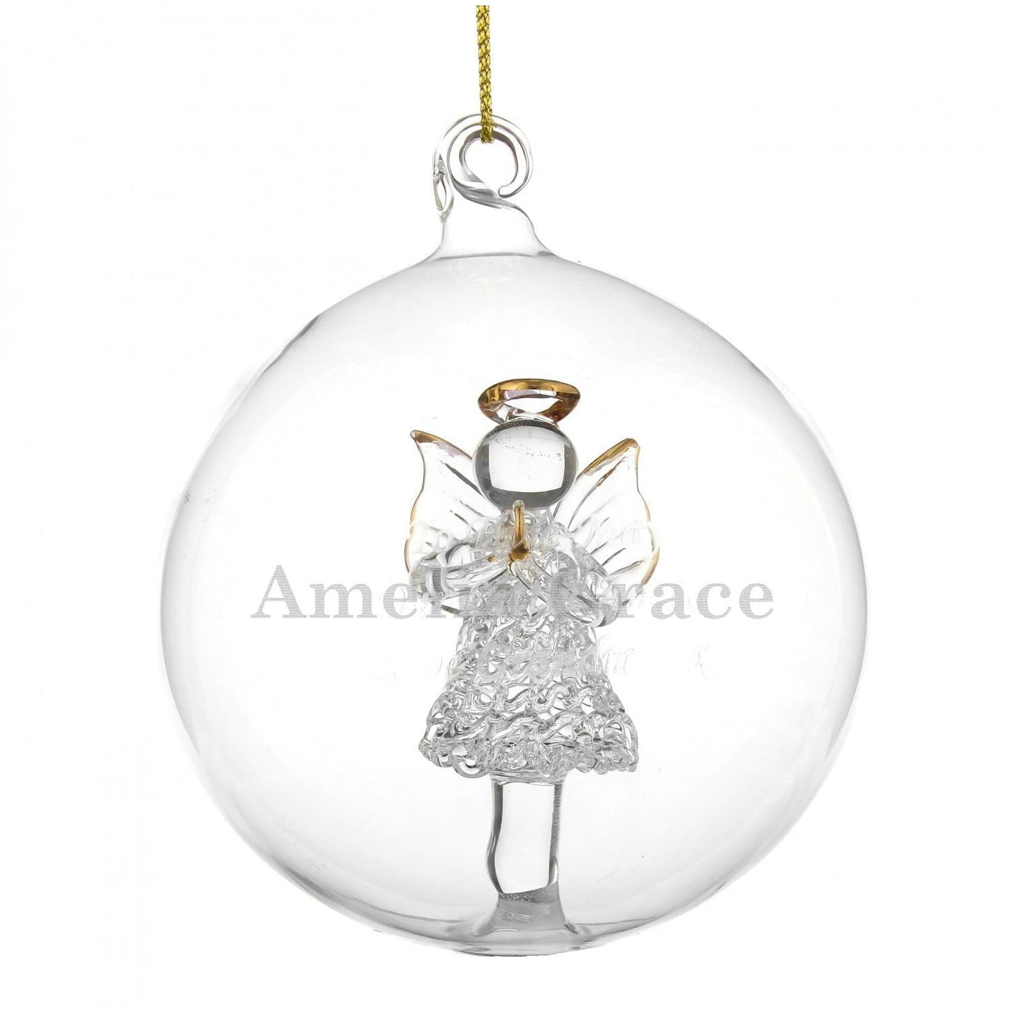 Personalised Name Only Christmas Tree Glass Baubles: 4 - Christmas Baubles By Gift Moments