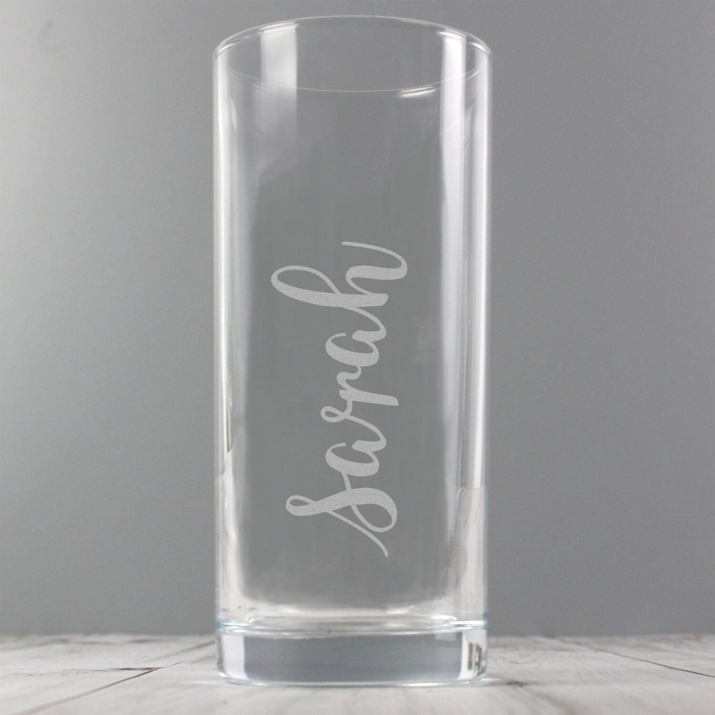 Personalised Name Only Engraved Hi Ball Glass: 2 - Highball Glasses By Gift Moments