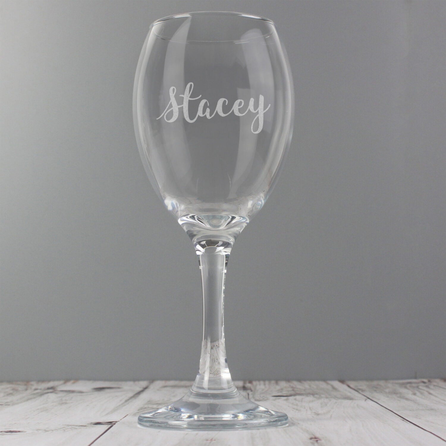 Personalised Name Only Engraved Wine Glass: 2 - Wine Glasses By Gift Moments