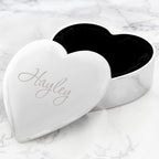 Personalised Name Only Heart Trinket Box - Shop Trinket Boxes At Gift Moments - 2