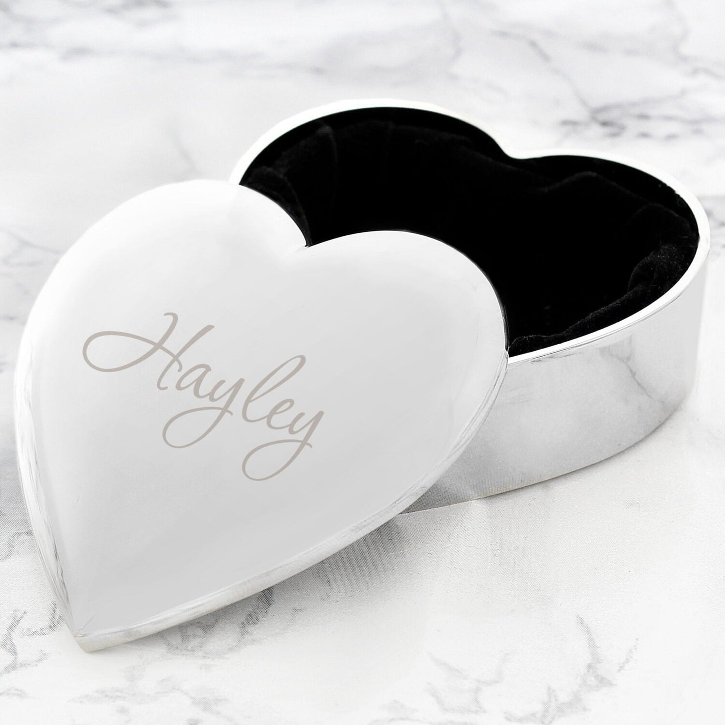 Personalised Name Only Heart Trinket Box: 2 - Trinket Boxes By Gift Moments