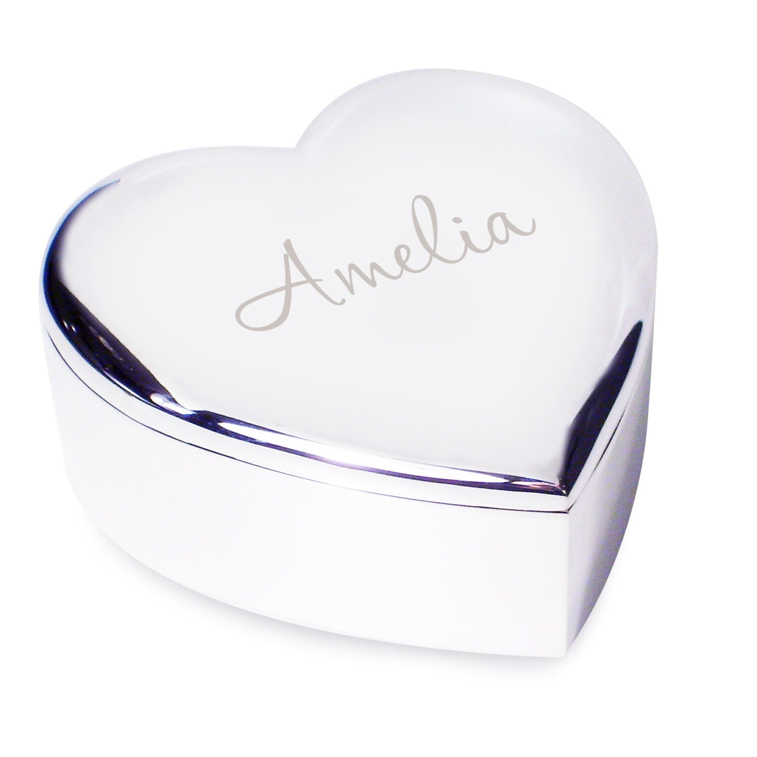 Personalised Name Only Heart Trinket Box: 4 - Trinket Boxes By Gift Moments