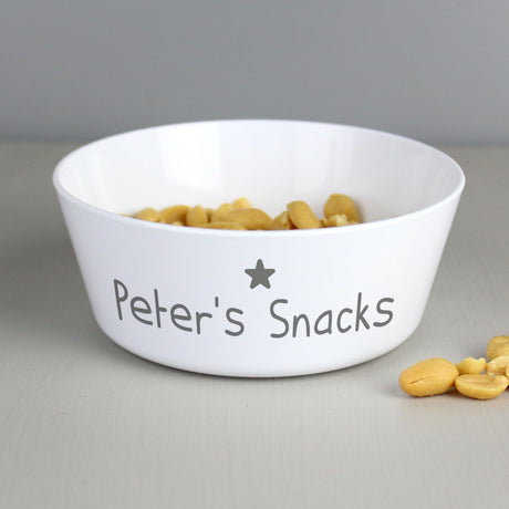 Personalised Name Only Plastic Bowl: 4 - Tableware By Gift Moments