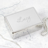 Personalised Name Rectangular Jewellery Box: 3 - Jewellery Boxes By Gift Moments