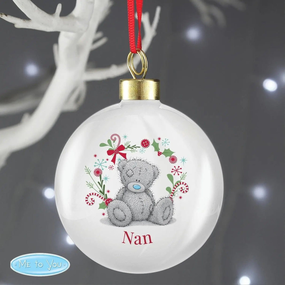 Personalised Me To You For Nan Grandma Mum Christmas Bauble: 1 - Christmas Baubles