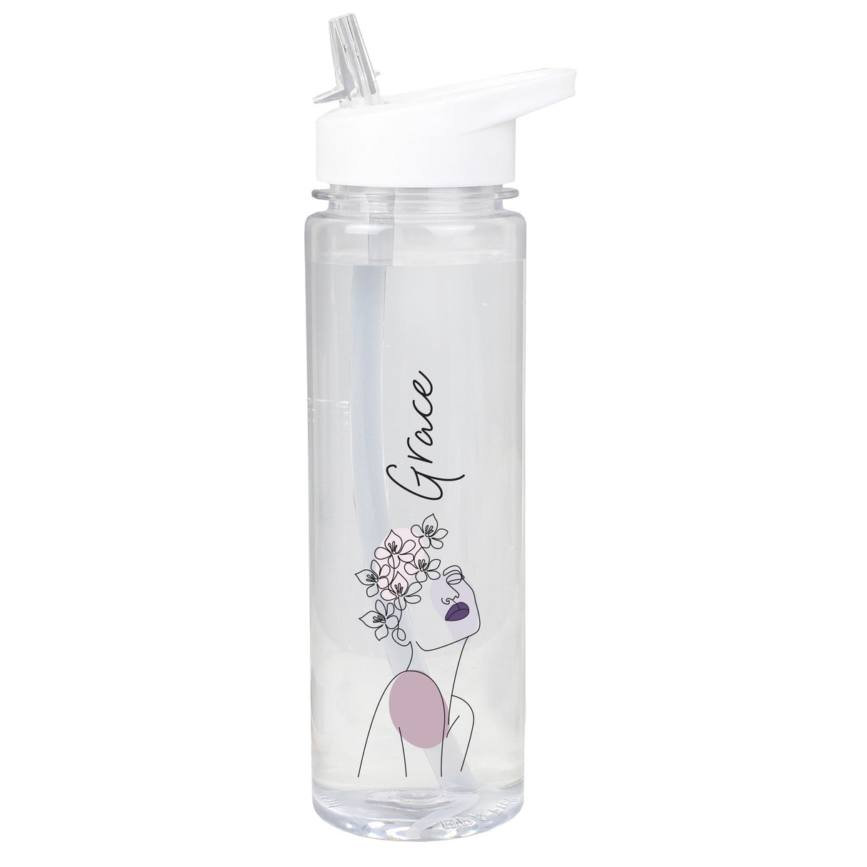 Personalised Natalia Line Art Water Bottle: 2 - Water Bottles By Gift Moments